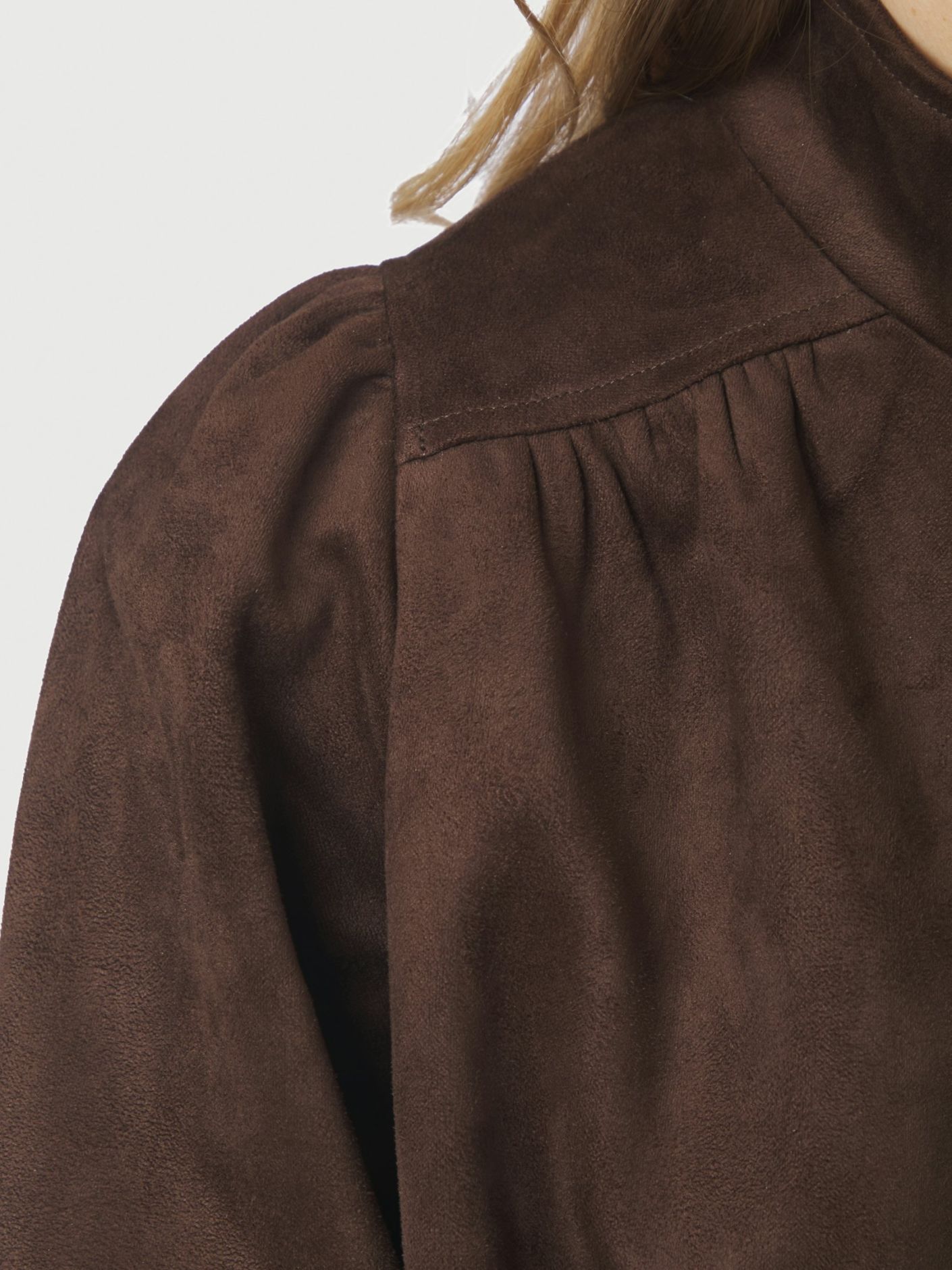 Neo Noir Tirsa Faux Suede Jacket - Dark Brown - Bild 4