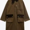 Barbour kirklees Wax Long Jacket - Sandstone