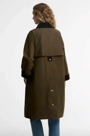 Alternative view of Barbour kirklees Wax Long Jacket - Sandstone