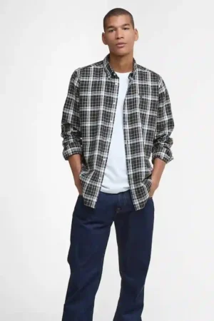 Alternative view of Barbour Mosswood Shirt Check - Olive