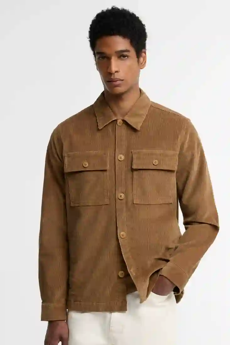 Barbour Tartan Trim Overshirt - Sandstone - Bild 3