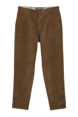 Barbour Strech Cord Tailored Trousers - Dark Sand