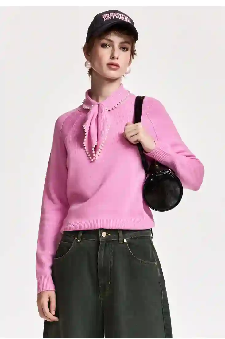 Essentiel Antwerp Kasa Pullover - Pink - Bild 2