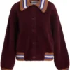Essentiel Antwerp Kamore Knit Jacket - Wine