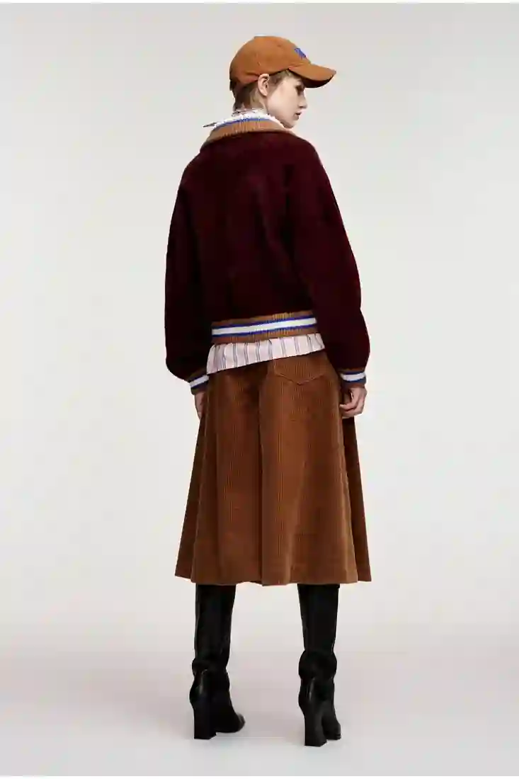 Essentiel Antwerp Kamore Knit Jacket - Wine - Bild 3