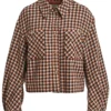 Essentiel Antwerp Jacket Kniten Rounded Sleeve Jacket - Brown Sugar