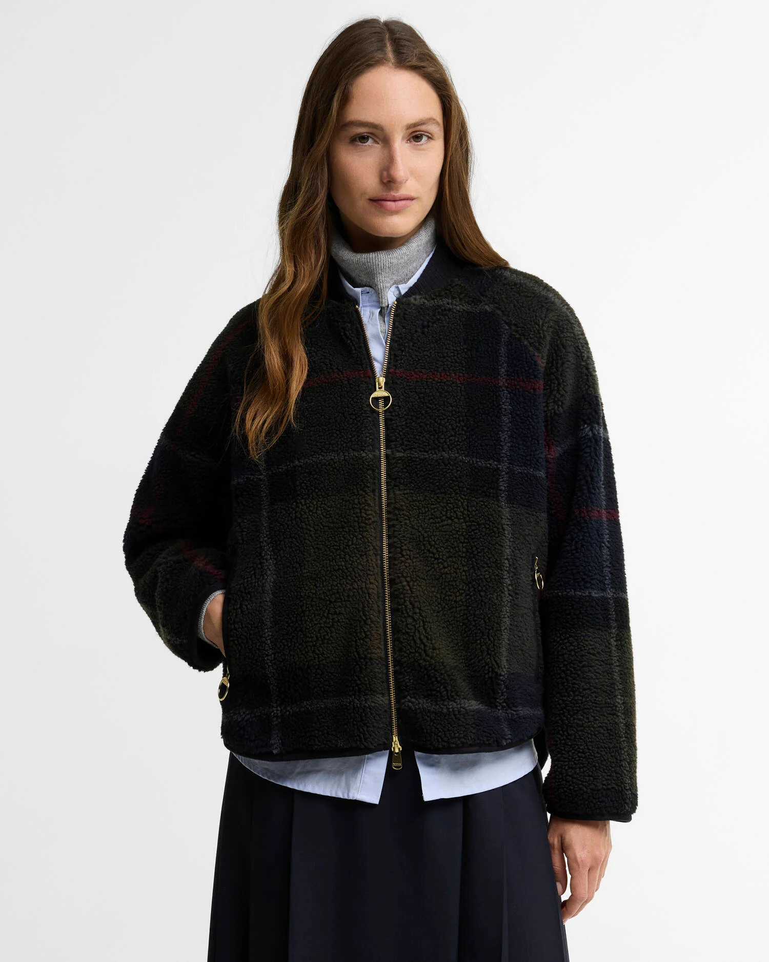 Barbour Kirklees Fleece - Shadow Classic Tartan - Bild 2