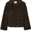 Neo Noir Castor Faux Fur Jacket - Black