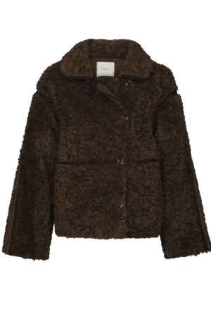 Neo Noir Castor Faux Fur Jacket - Black