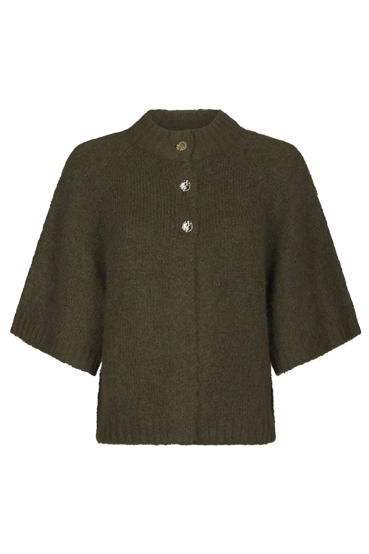 Neo Noir Benuta Fluffy Cardigan - Army