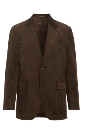 Oscar Jacobson Fridolf Patch Blazer Manchester - Spaniel Brown