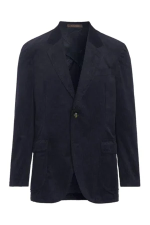 Oscar Jacobson Fridolf Patch Blazer Manchester - Navy