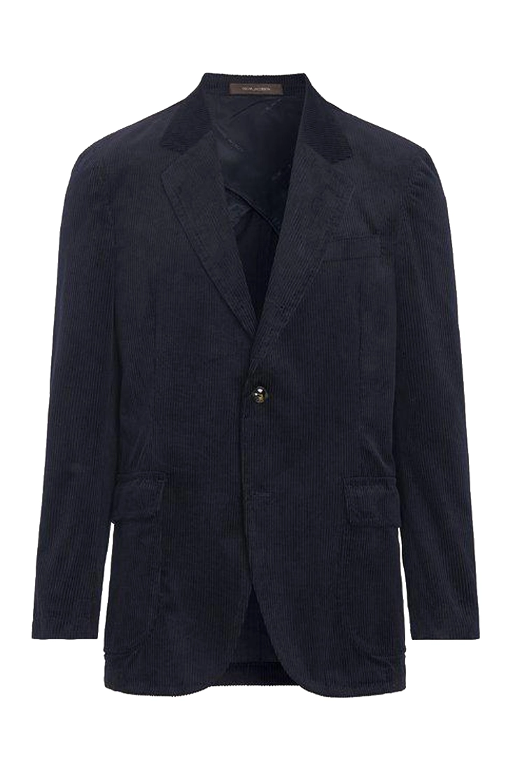 Oscar Jacobson Fridolf Patch Blazer Manchester - Navy