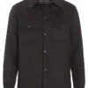 Oscar Jacobson Maverick Shirt Jacket- Dark Brown