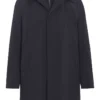 Oscar Jacobson Zipped Padded Car Coat - Navy