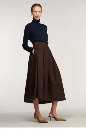 Alternative view of Stenströms Kathryn Skirt - Dark Brown