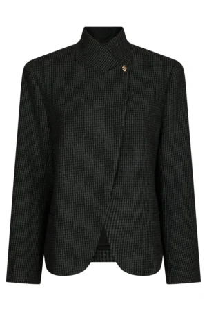 Neo Noir Paria Check Blazer - Dark Grey