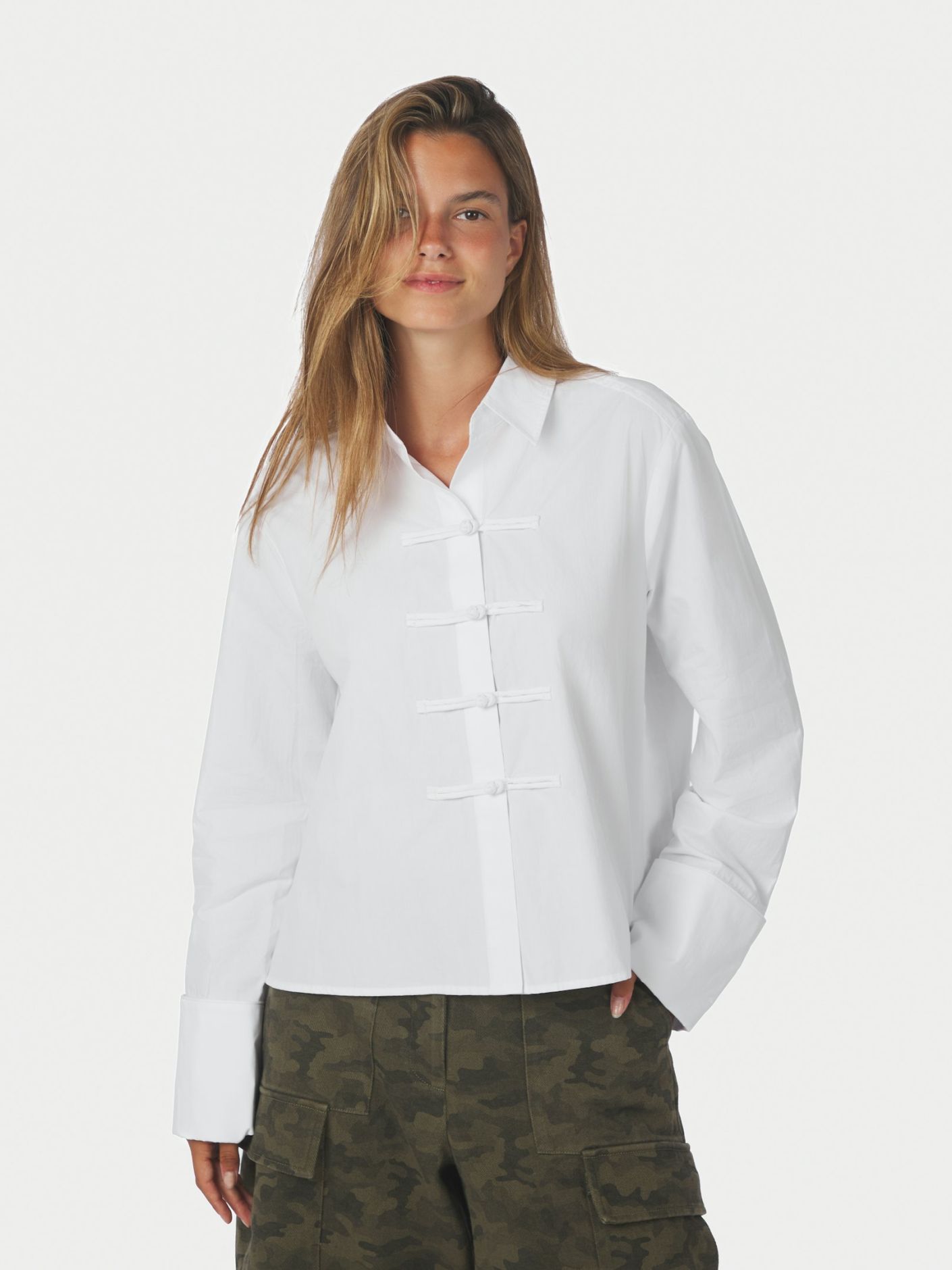 Neo Noir Cam Poplin Shirt - White - Bild 4