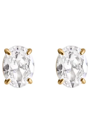 Muli Collection Large Oval Cut Stud - Gold