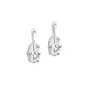 Muli Collection Oval Cut Drop Earring - Silver