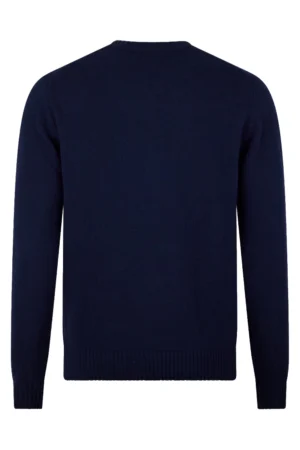Alternative view of Stenströms Pullover Knitted Crew Neck Carded Merino Wool - Navy