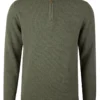 Stenströms Pullover Knitted Half Zip Carded Merino Wool - Green