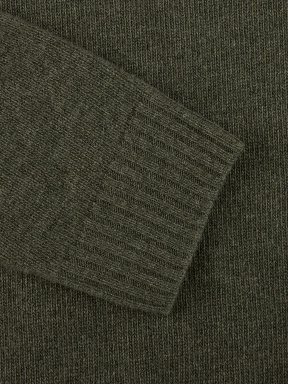Stenströms Pullover Knitted Half Zip Carded Merino Wool - Green - Bild 3