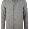 Stenströms Cardigan Knitted Polo Carded Merino Wool - Grey