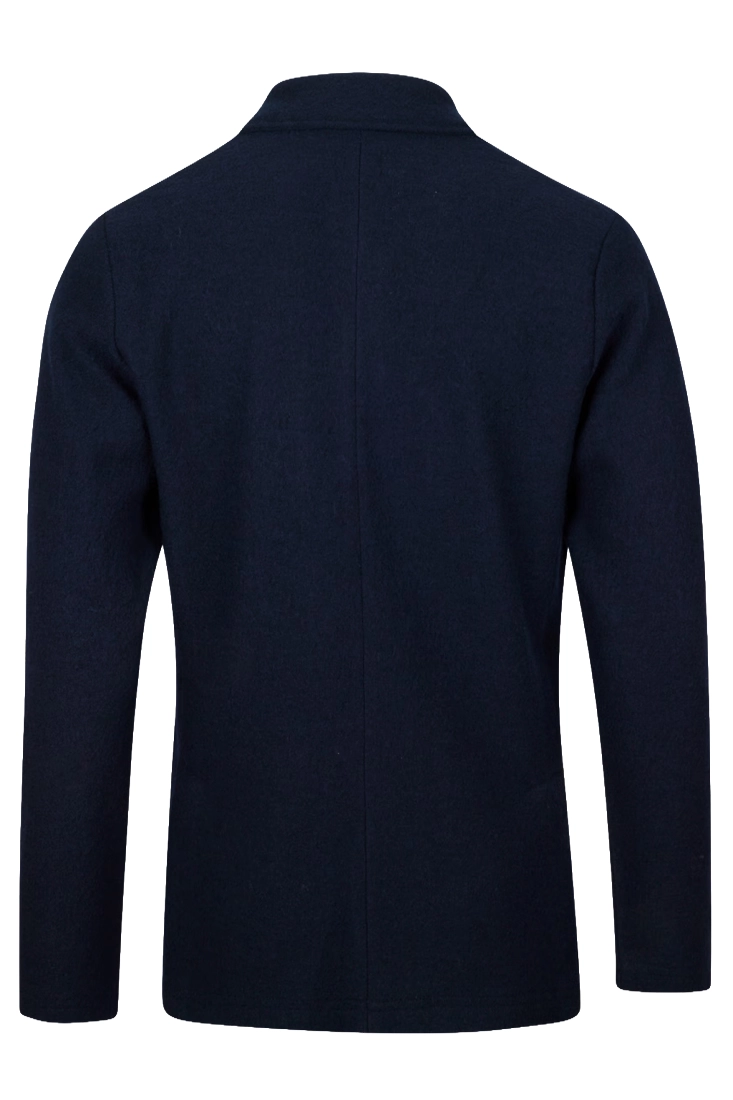 Stenströms Overshirt Knitted 4-pocket Felted Wool - Navy - Bild 4