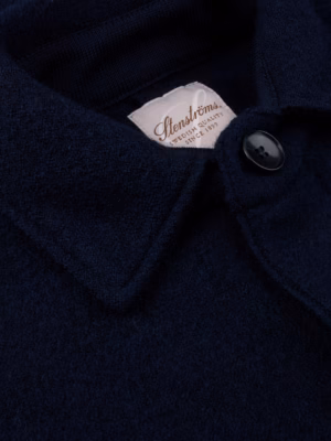 Alternative view of Stenströms Overshirt Knitted 4-pocket Felted Wool - Navy