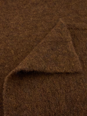 Alternative view of Stenströms Knit Scarfs Solid – Dark Brown