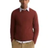Barbour Essential Patch Crew-Neck Jumper - Russet