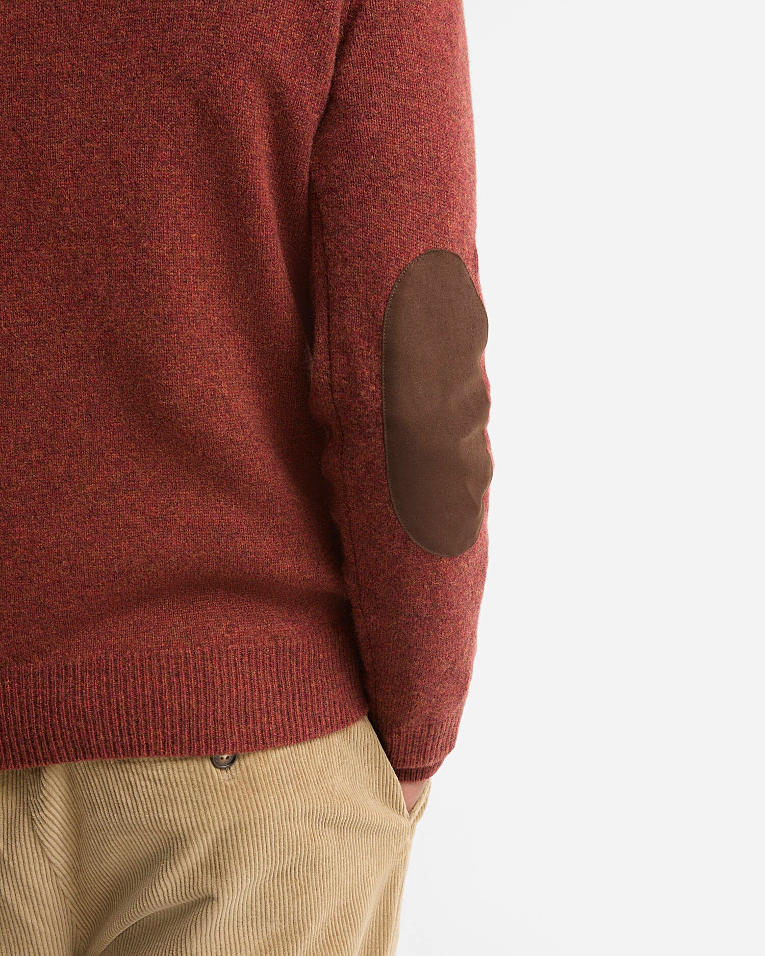 Barbour Essential Patch Crew-Neck Jumper - Russet - Bild 3