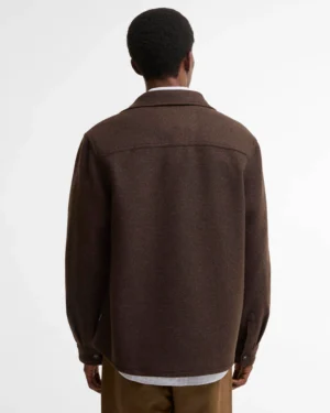 Barbour Marltown Tailored Wool-Blend Overshirt - Dark Oak - Bild 3