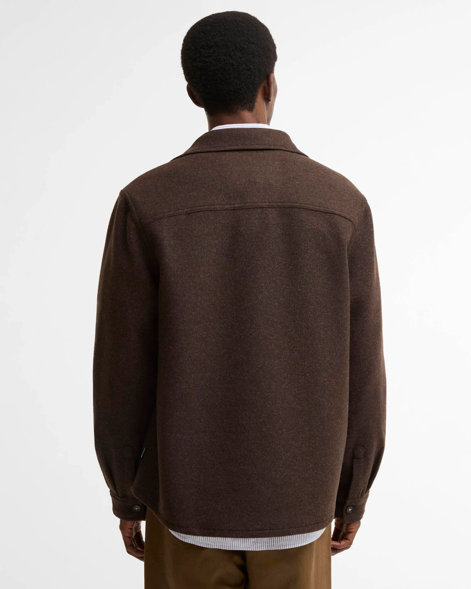Barbour Marltown Tailored Wool-Blend Overshirt - Dark Oak - Bild 3
