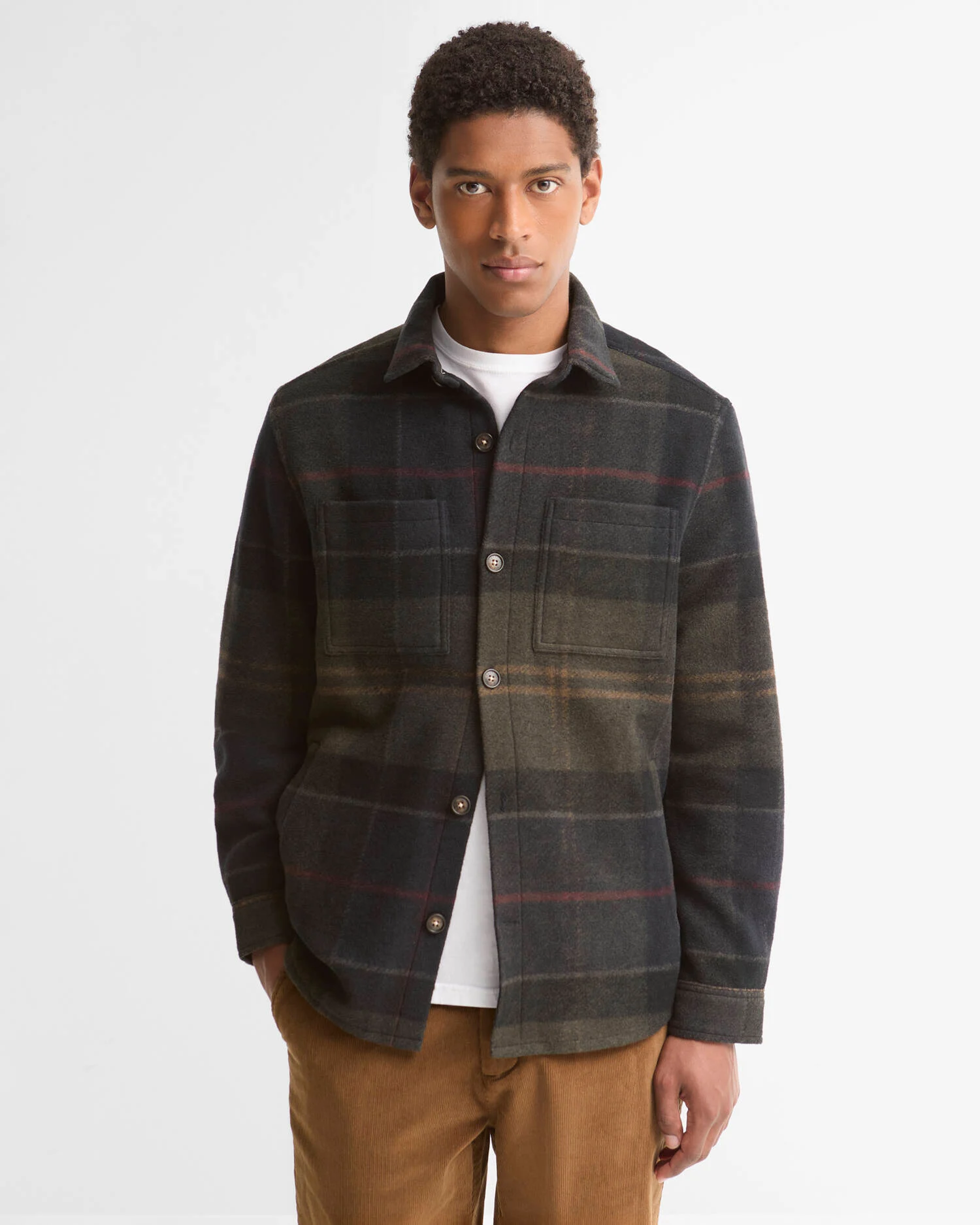 Barbour Woodlane Brushed Check Overshirt - Shadow Classic Tartan - Bild 2