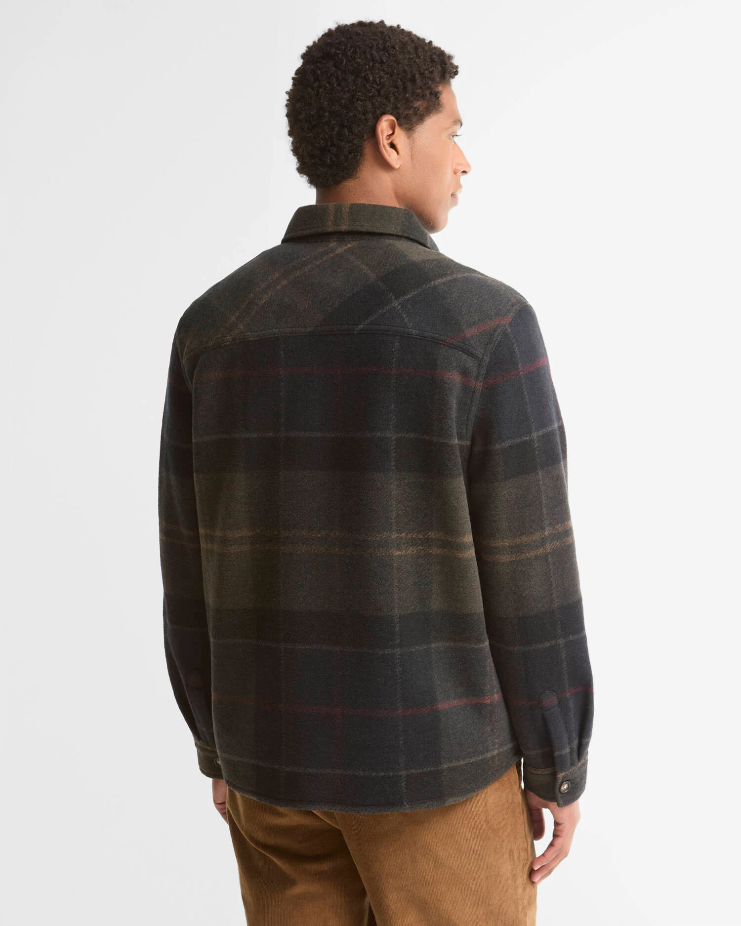Barbour Woodlane Brushed Check Overshirt - Shadow Classic Tartan - Bild 4