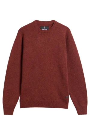 Barbour Essential Patch Crew-Neck Jumper - Russet