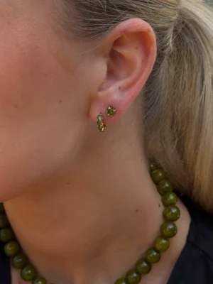 Alternative view of Muli Collection Ora Olive Studs - Gold