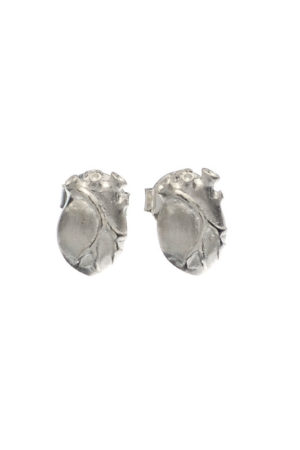 Bjørg Anatomic heart Silver Örhänge